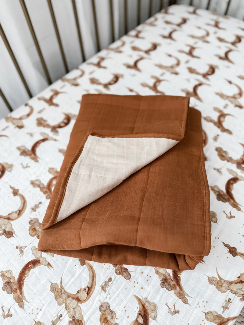 Reversible Bedspread | Rust & Sand