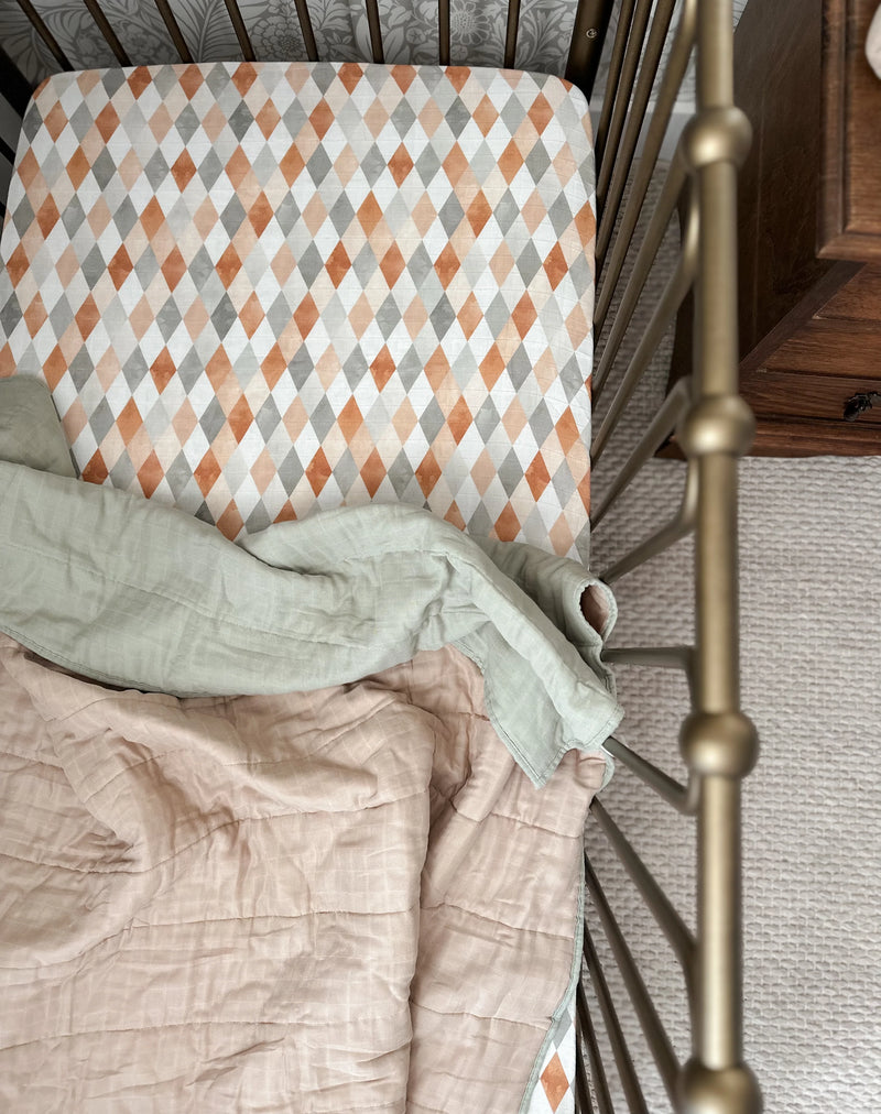 Reversible Bedspread - Sage & Sand