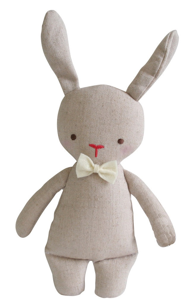 Linen Mini Rattle | Bunny