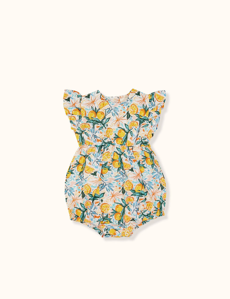 Lani Romper | Orange Orchard