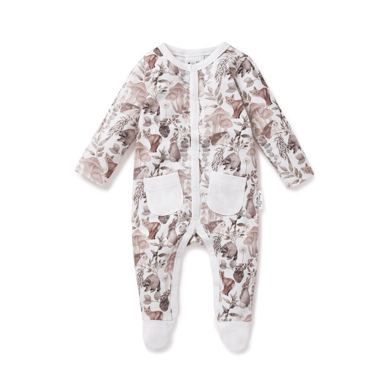 Woodland Footed Romper