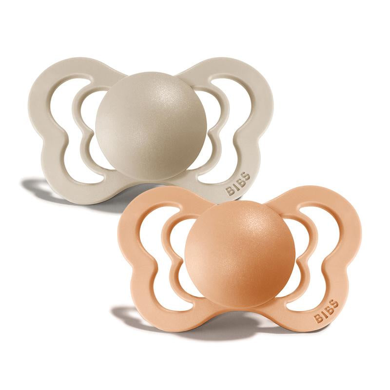 Bibs | Size 1 | Couture | Silicone | Vanilla/Peach