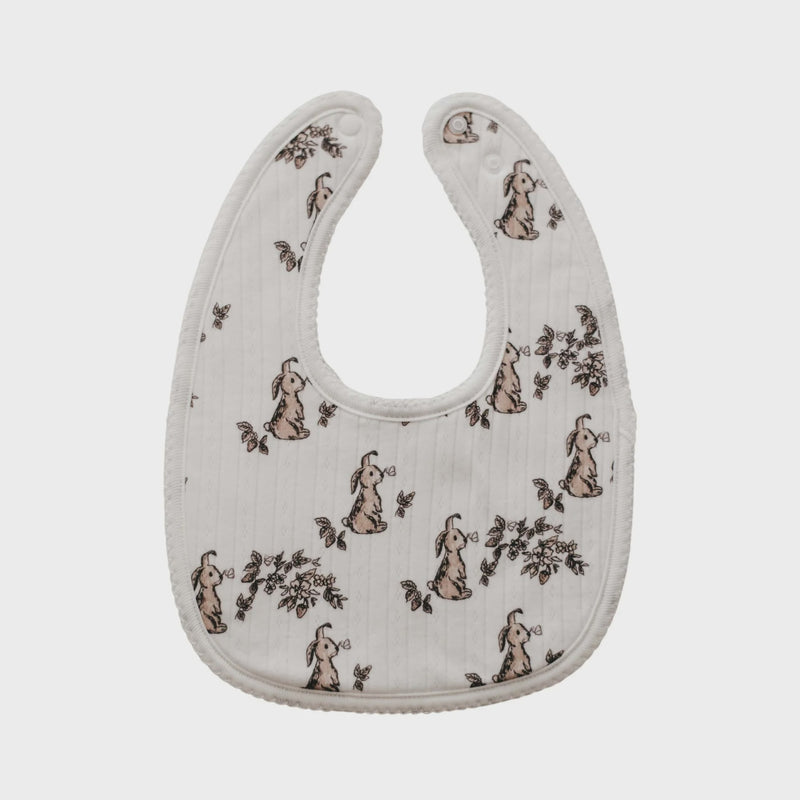 Pointelle Bunny Bib