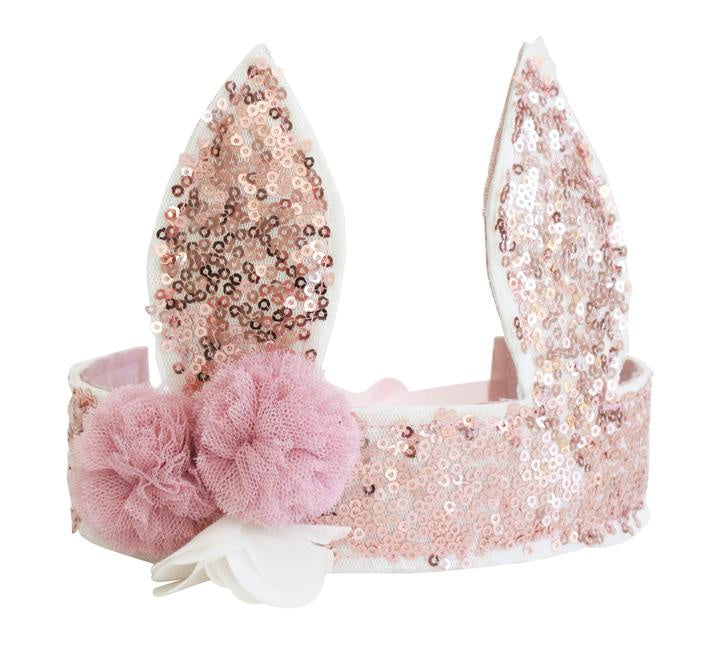 Sequin Bunny Crown