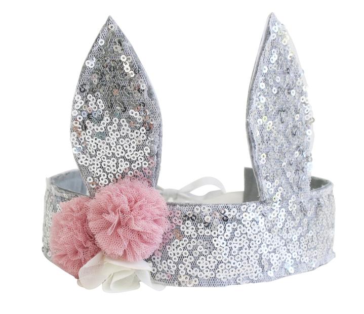 Sequin Bunny Crown