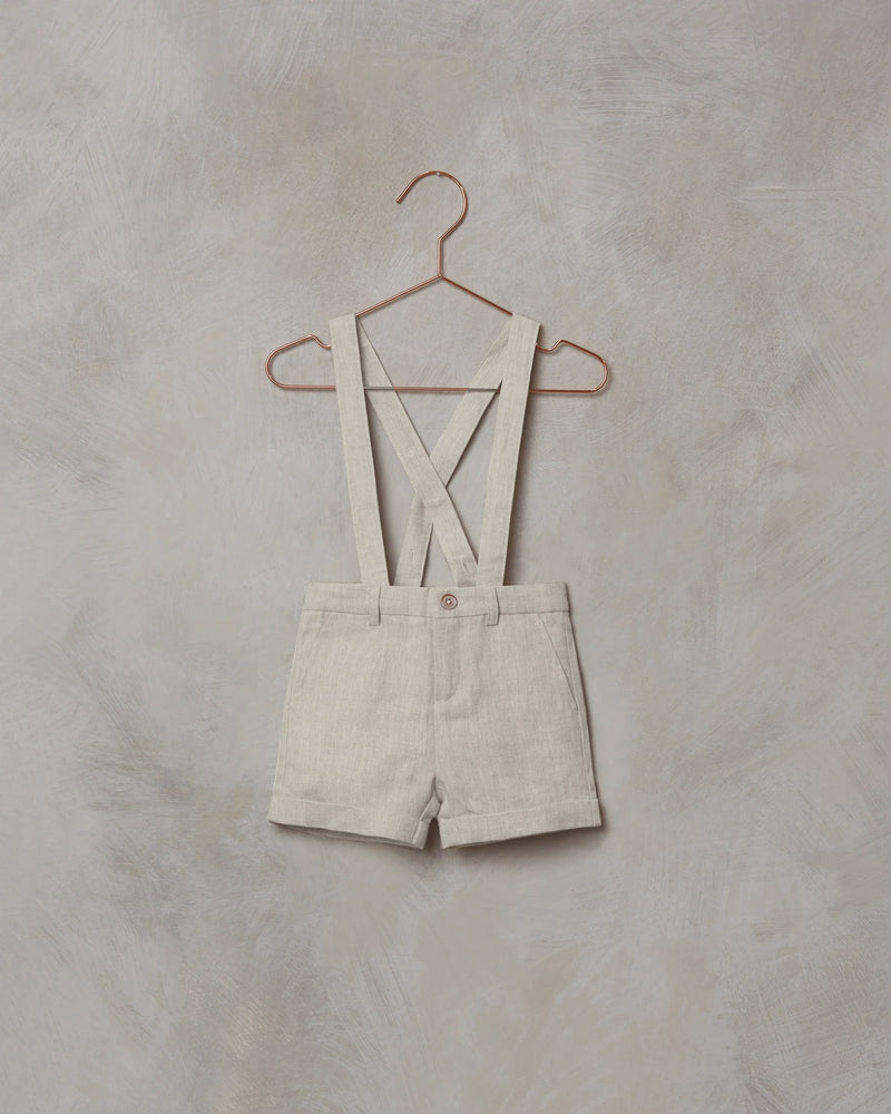 Suspender Shorts | Linen