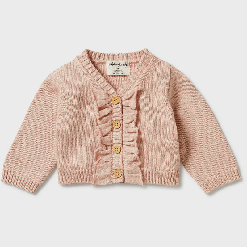 Knitted Ruffle Cardigan