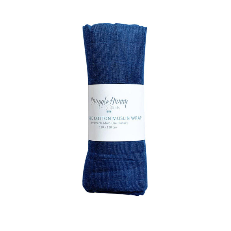 Navy Muslin Wrap