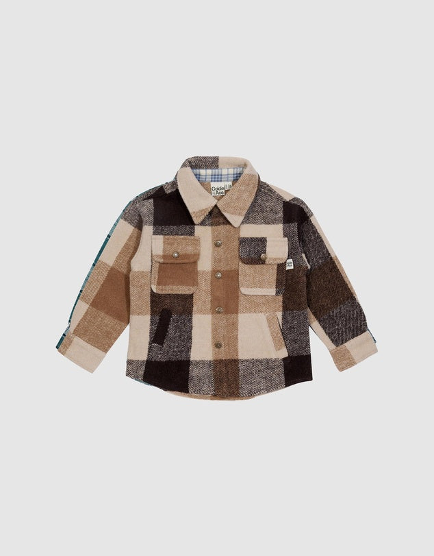 Loui Brushed Jacket | Brown Cream