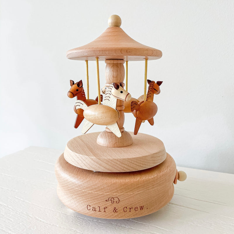 Wooden Musical Carousel| Horses