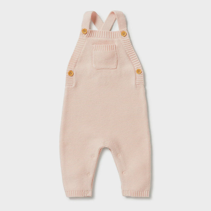 Organic Knitted Overall | Blush