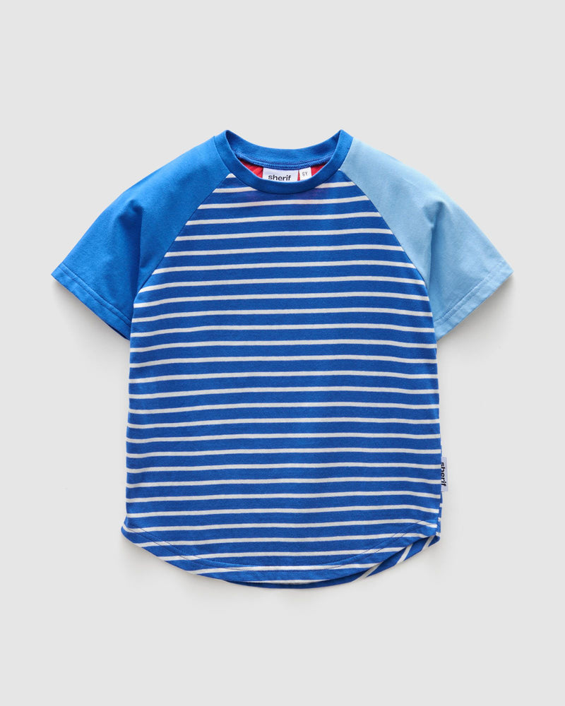 White Stripes Raglan Tee
