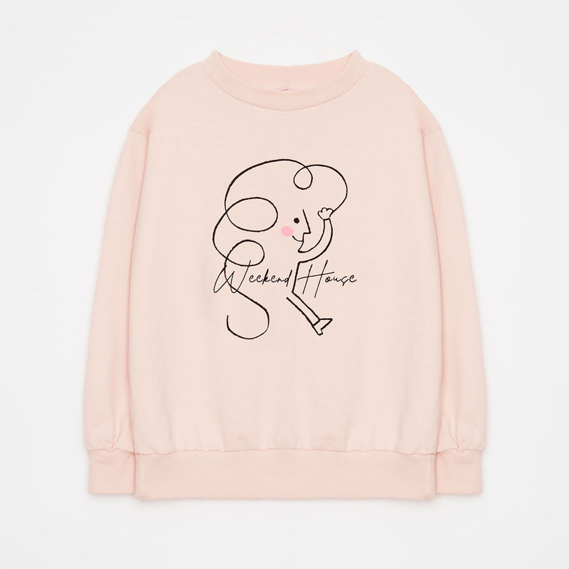 Weekend Kid Sweatshirt | soft pink